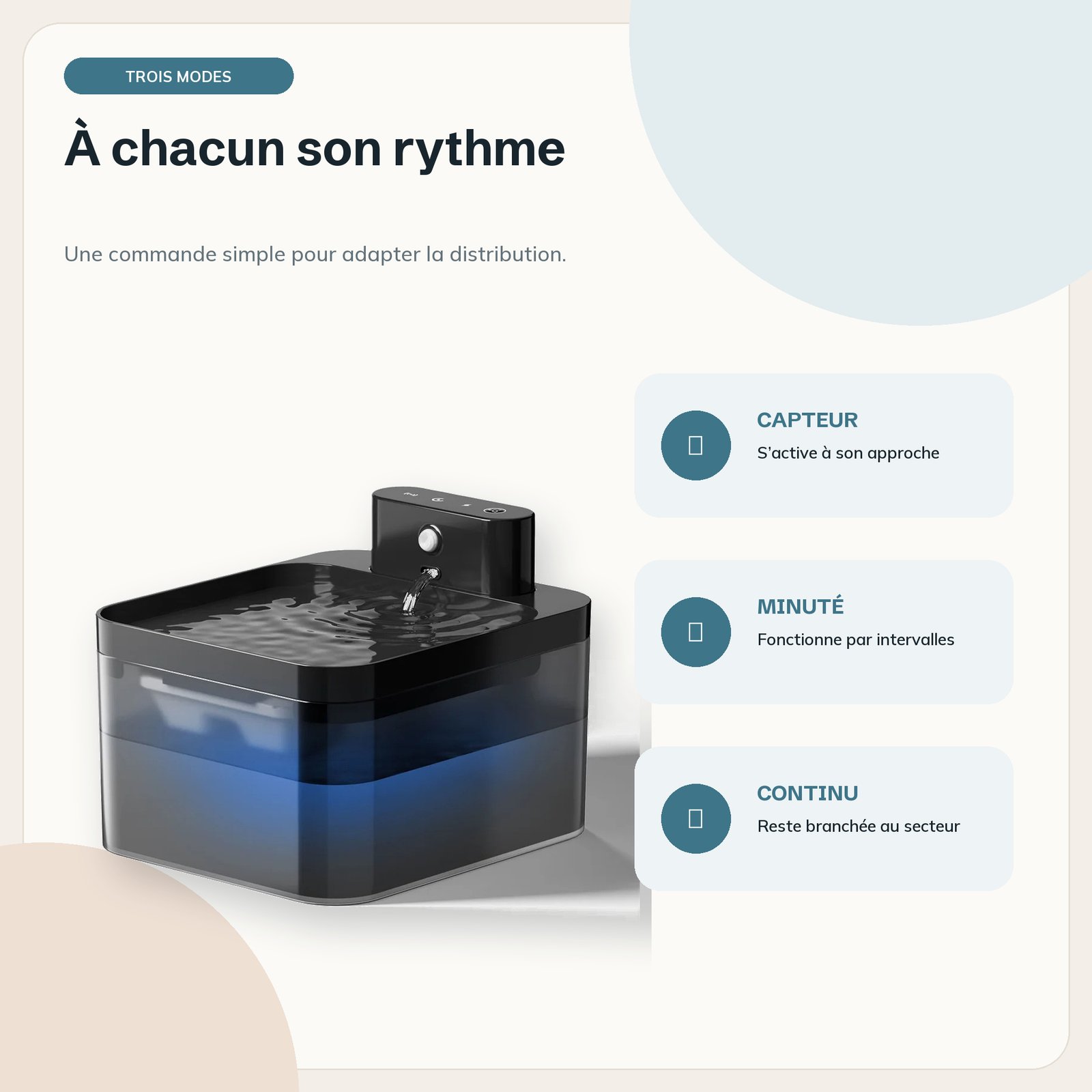 Adaptez le fonctionnement à ses habitudes