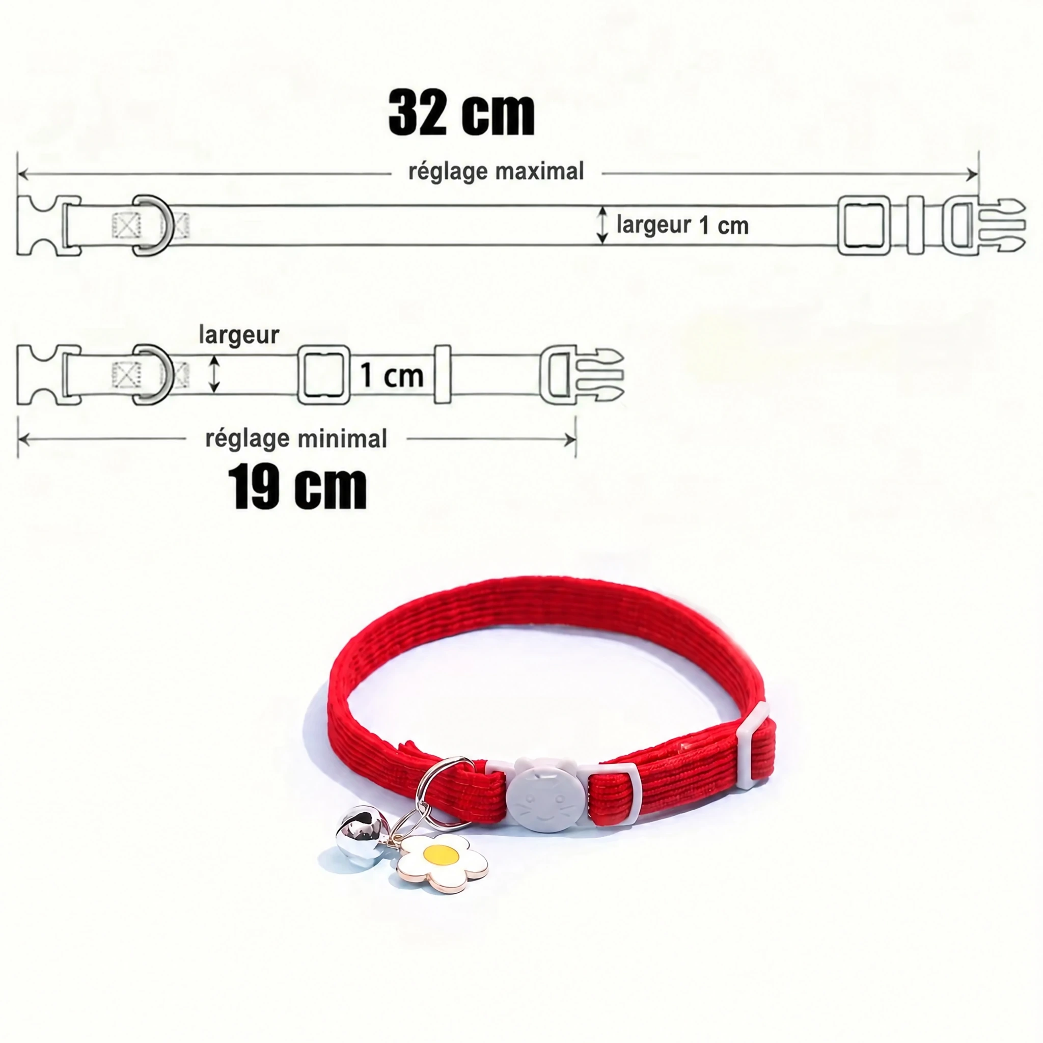 Réglable de 19 à 32 cm