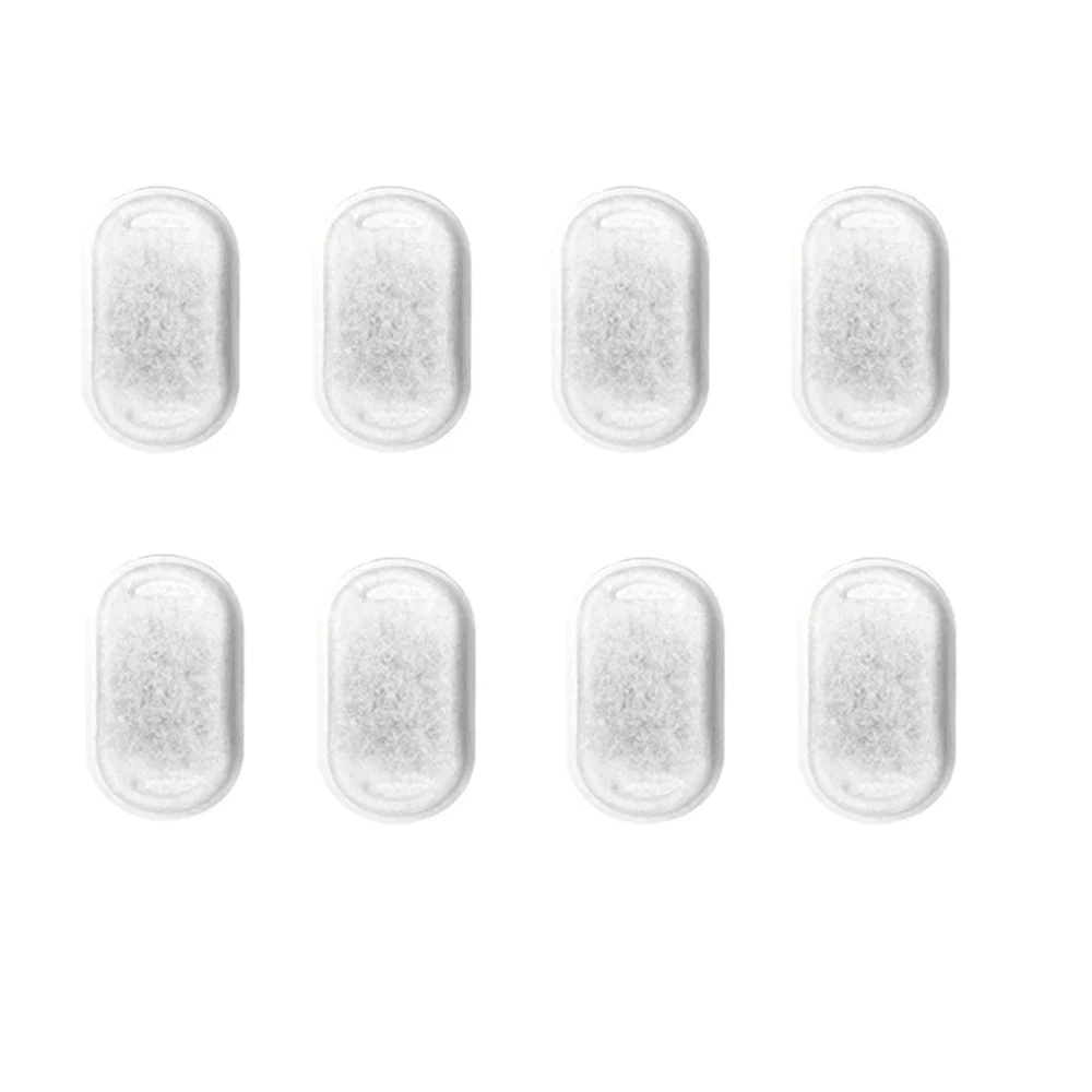 Lot de 8 filtres ovales pour la fontaine inox 2,2 L
