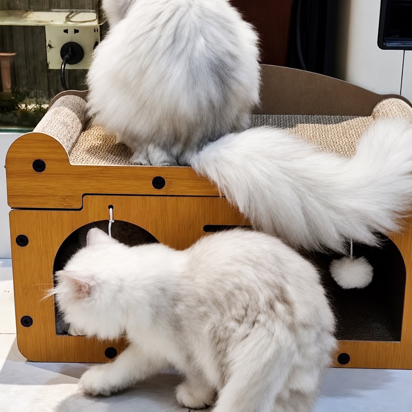 Nid pour Chat Double Étage avec Griffoirs